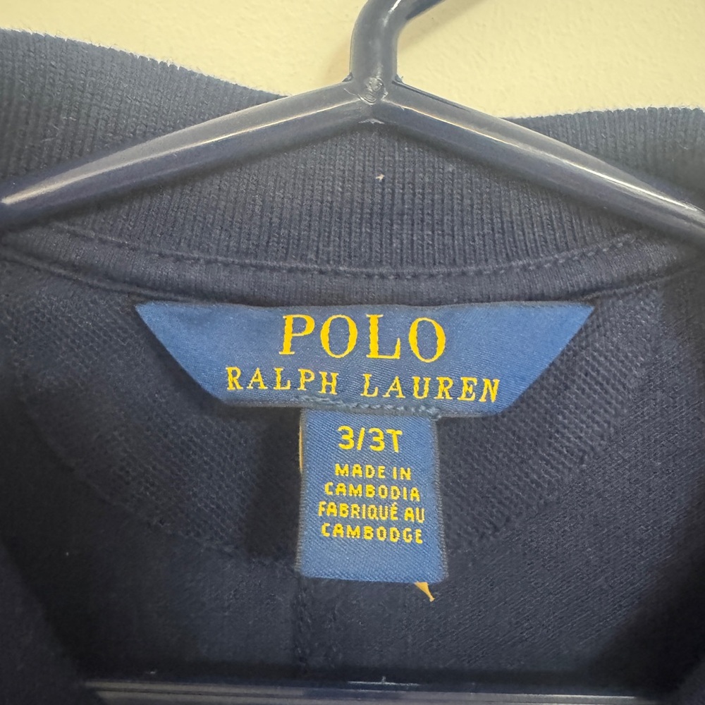 Ralph Lauren Navy Kids Dress with Belt - Picture 2 of 4